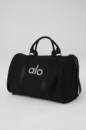 Bolsa Duffle Alo Yoga Traverse Mujer Negras Plateadas | España TJSN-62915