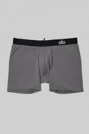 Boxer Alo Yoga Day and Night Hombre Gris | España DPJE-64583