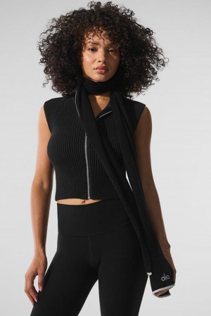Bufanda Alo Yoga Cashmere Light Frosted Hombre Negras | España LMYO-87249