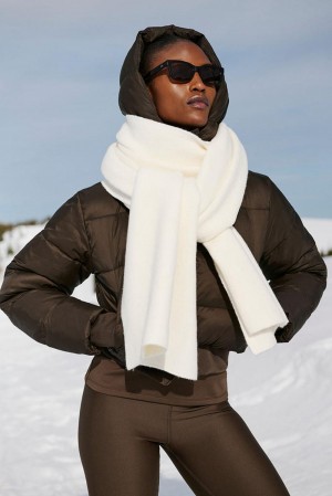 Bufanda Alo Yoga Merino Wool Oversized Mujer Ivory | España FCTE-67231