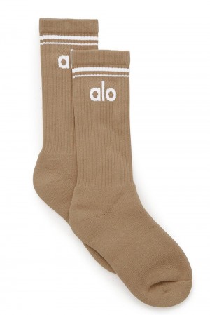 Calcetines Alo Yoga Unisex Throwback Mujer Blancas | España VDSP-47268