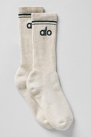 Calcetines Alo Yoga Unisex Throwback Mujer Verde | España NOTM-28591