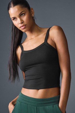 Camiseta Sin Mangas Running Alo Yoga Alosoft Sweet Talker Mujer Negras | España URYK-19748