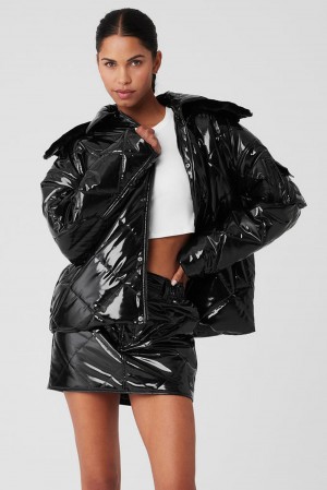 Chaqueta Puffer Alo Yoga Snomoto Mujer Negras | España JVAP-61374