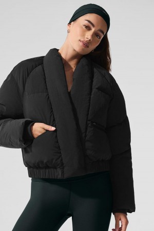 Chaqueta Puffer Alo Yoga Stargazing Mujer Negras | España OUQT-43690