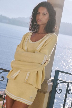 Cárdigan Alo Yoga Tennis Club Sweater Knit Mujer Blancas | España LGZP-89102
