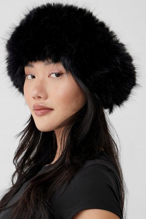 Diadema Alo Yoga Faux Fur Wintersun Mujer Negras | España LEBR-41250