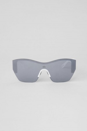 Gafas de Sol Alo Yoga Stunner Hombre Blancas | España WJDB-83752