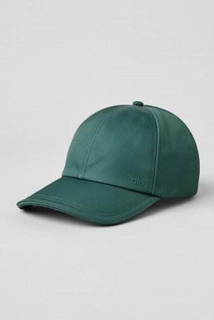 Gorras Alo Yoga Satin Off-Duty Hombre Winter Ivy | España IGAE-08231