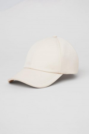 Gorras Alo Yoga Satin Off-Duty Mujer Creme | España JXHN-10946