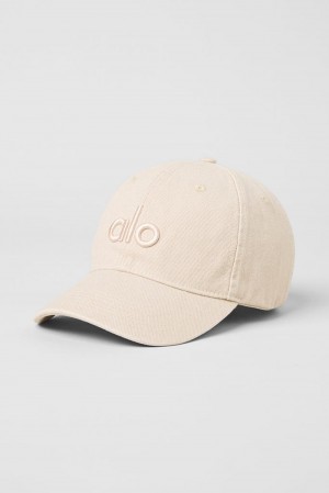 Gorras Alo Yoga Washed Off-Duty Mujer Sand Dollar | España IPTK-85467