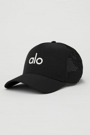 Gorras De Camionero Alo Yoga Performance District Mujer Negras Blancas | España ZWDV-17263