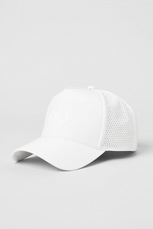 Gorras De Camionero Alo Yoga Performance District Hombre Blancas | España DYBJ-01437
