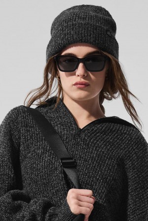 Gorro Alo Yoga Marl Mujer Negras | España KCMZ-08495