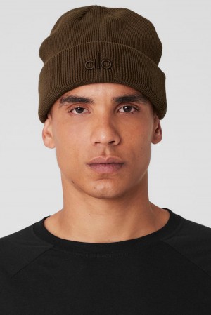 Gorro Alo Yoga Notable Hombre Espresso | España ZYBS-19680