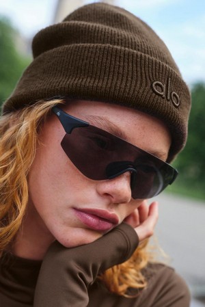 Gorro Alo Yoga Notable Mujer Espresso | España HUTB-36790