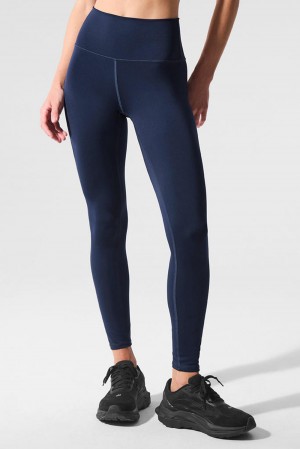 Leggins Alo Yoga 7/8 High-Waist Airlift Mujer Azul Marino | España PASX-82956