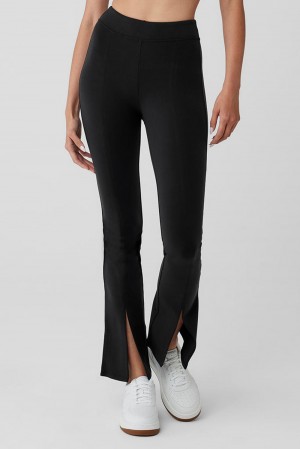 Leggins Alo Yoga Airbrush 7/8 High Waist Flutter Mujer Negras | España DLON-86053