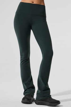 Leggins Alo Yoga Airbrush High-Waist Bootcut Mujer Verde | España MRWB-31698