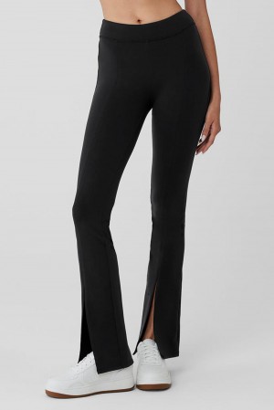 Leggins Alo Yoga Airbrush High-Waist Flutter Mujer Negras | España NUAL-25789
