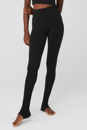 Leggins Alo Yoga Airbrush High-Waist Highlight Goddess Mujer Negras | España BQUR-62953