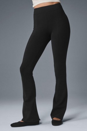 Leggins Alo Yoga Airbrush High-Waist Kick-Back Mujer Negras | España MWDP-79453