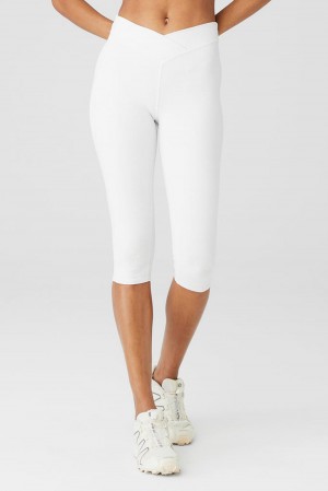 Leggins Alo Yoga Airbrush V-Cut Defineri Mujer Blancas | España XZYB-74963