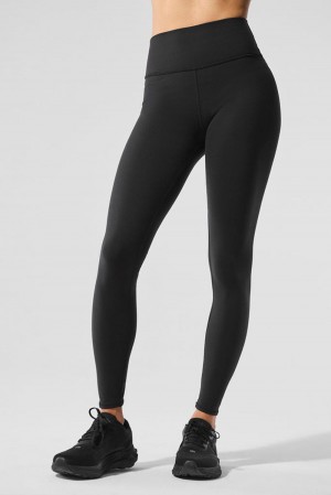 Leggins Alo Yoga Airbrush Winter Warm High-Waist Nocturne Mujer Negras | España SGYU-05312