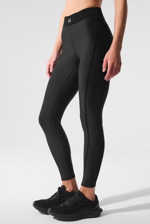 Leggins Alo Yoga Airlift High-Waist 7/8 Line Up Mujer Negras | España AGYF-79853
