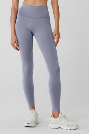 Leggins Alo Yoga Airlift Winter Warm High-Waist Mujer Fog | España CHRU-65098