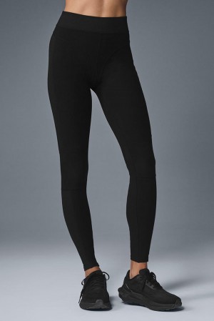 Leggins Alo Yoga Alosoft High-Waist Head Start Mujer Negras | España QAWK-86410