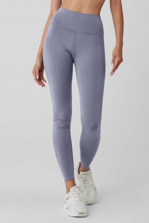 Leggins Alo Yoga High-Waist Airlift Mujer Fog | España YOPX-76825