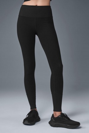 Leggins Alo Yoga High-Waist Alosoft Lounge Mujer Negras | España CXUQ-91627