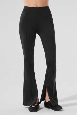 Leggins Alo Yoga High-Waist Zip It Flare Mujer Negras | España TZSM-45730
