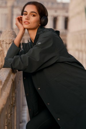 Long Coat Alo Yoga Rain Or Shine Mujer Verde | España NYCV-98534