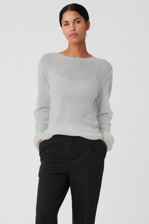 Manga Larga Alo Yoga Cashmere Reform Mujer Gris | España ZOVC-38792