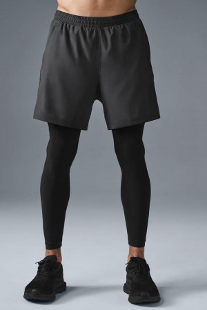 Pantalon Alo Yoga 5" Revival 2-in-1 Hombre Negras | España XPGQ-63872