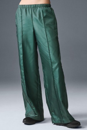 Pantalon Alo Yoga Afterglow Wide Leg Track Mujer Winter Ivy | España WHPG-57186