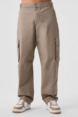 Pantalon Alo Yoga Cargo Ripstop Hombre Gravel | España GNRF-39275
