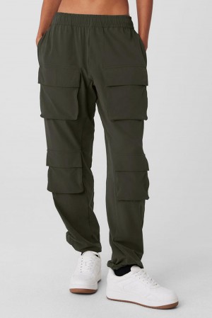 Pantalon Alo Yoga Cargo Venture Mujer Verde | España EVNJ-43052