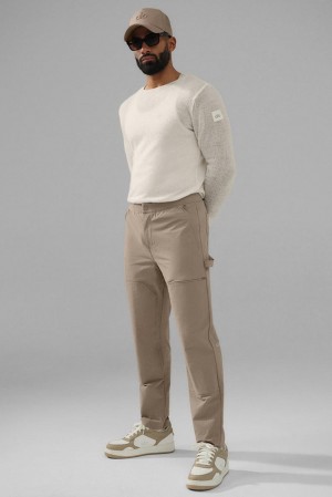 Pantalon Alo Yoga Co-Op Carpenter Track Hombre Gravel | España JEKS-04793