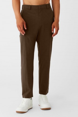 Pantalon Alo Yoga Co-Op Cropped Tech Hombre Espresso | España RSLG-35712