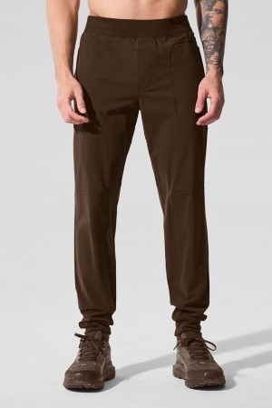 Pantalon Alo Yoga Co-Op Hombre Espresso | España WRIY-02864