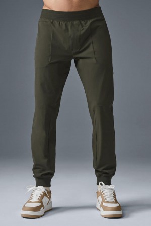 Pantalon Alo Yoga Co-Op Hombre Verde | España YSLJ-26591