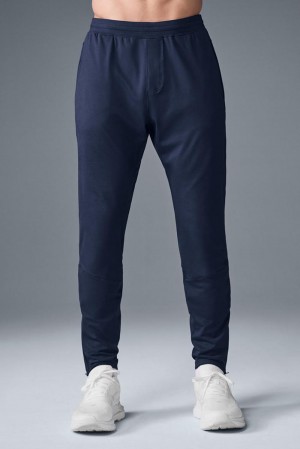 Pantalon Alo Yoga Conquer React Performance Hombre Azul Marino | España FKNM-32861