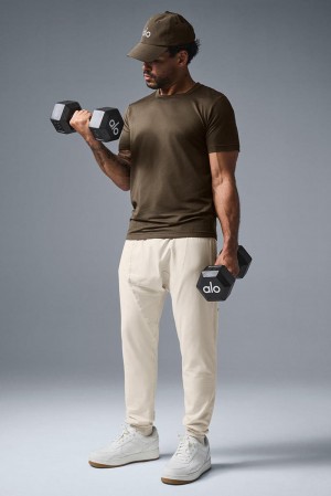 Pantalon Alo Yoga Conquer Revitalize Hombre Bone | España ORAZ-78492