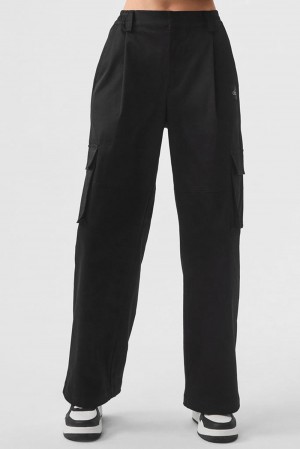 Pantalon Alo Yoga High-Waist Night Out Cargo Mujer Negras | España ZRXA-79014