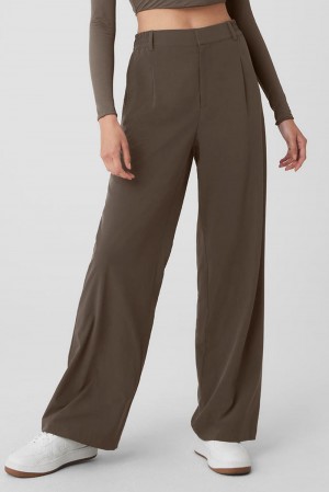 Pantalon Alo Yoga High-Waist Pursuit Mujer Verde Oliva | España WAOJ-14953