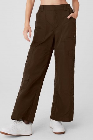 Pantalon Alo Yoga High-Waist Ski-Moto Mujer Espresso | España RNTW-15207