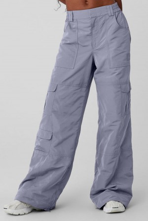 Pantalon Alo Yoga High-Waist Ski-Moto Mujer Fog | España DBAN-03867